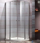 Sector de la esquina Diseño moderno enmarcado Cubierta de la ducha del pivote del oscilación