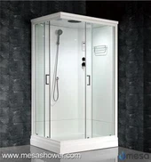 Corning Puerta corrediza de apertura Cabina de ducha rectangular de vapor