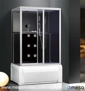 Grandes unidades de ducha de esquina Galss WIth 4 tamaños para el baño diferente