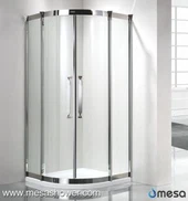Puerta corrediza de la ducha del acero inoxidable del cuarto de baño de la esquina del diseño simple nuevo para la venta