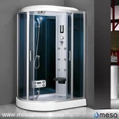 R-Forma de la forma baja de la bandeja Cabina de ducha Sitio de vapor M-505-CS (L)