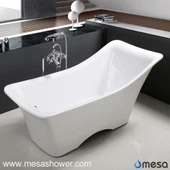 Bañera independiente de acrílico de la forma irregular del estilo de Europa, blanco