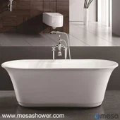 Simple Clásica Bañera de acrílico grande independiente del óvalo