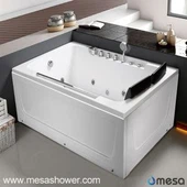 Corner Two 2 Persona Luxury Whirlpool Masaje Jetted bañera de baño de acrílico para la venta con precio barato