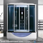 Baño de masaje de vidrio y ducha de gran tamaño Cabina Combo habitación MER-1177