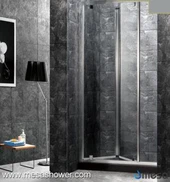 Pivote Swing Plegable Venta caliente Diseño simple Puerta corredera de ducha
