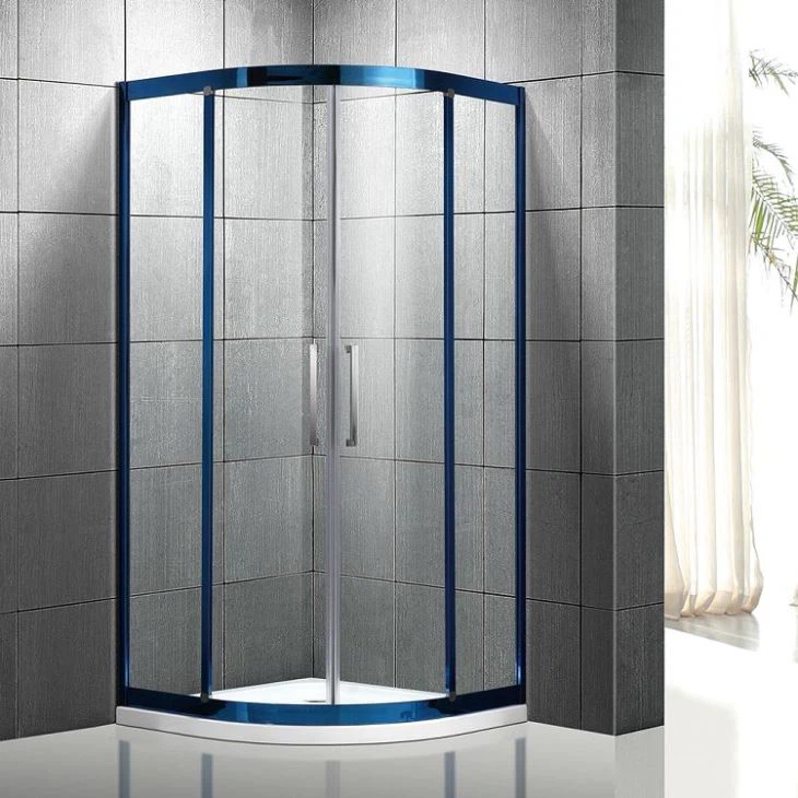 Mampara de ducha deslizante de acero inoxidable