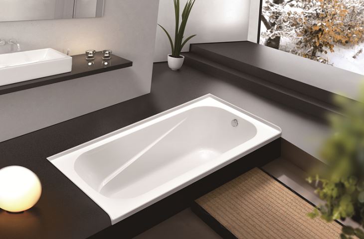 Bañera de esquina en bañera